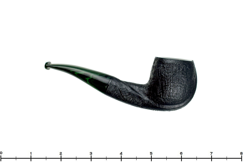 Blue Room Briars is proud to present this Colin Rigsby Pipe 1/4 Bent Black Blast Twisted Apple with Brindle