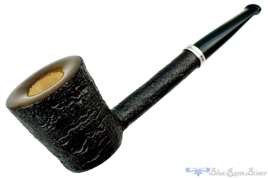 Blue Room Briars is proud to present this Colin Rigsby Pipe Black Blast Dublin Poker with Silver