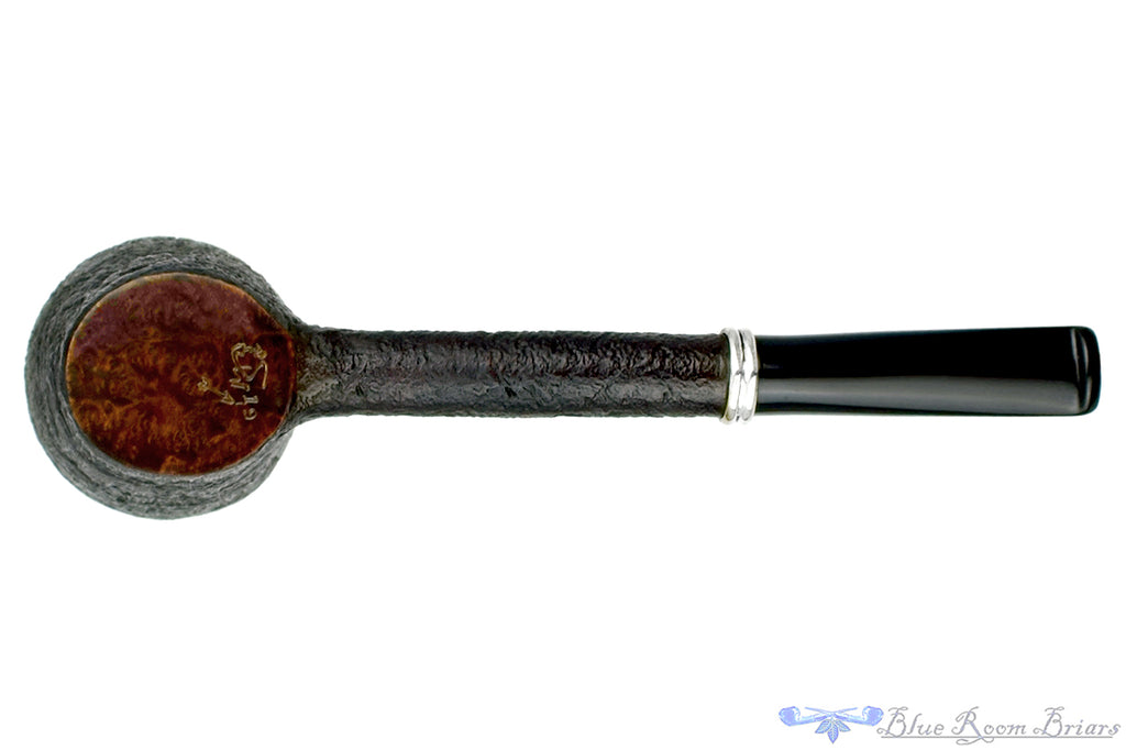 Blue Room Briars is proud to present this Colin Rigsby Pipe Black Blast Dublin Poker with Silver