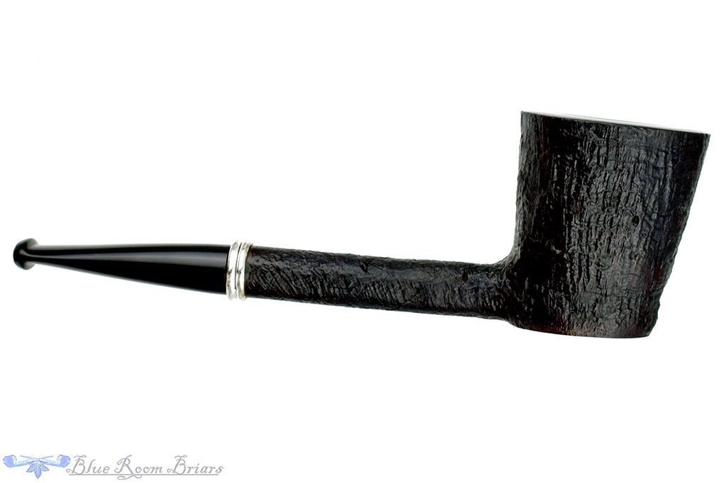 Blue Room Briars is proud to present this Colin Rigsby Pipe Black Blast Dublin Poker with Silver