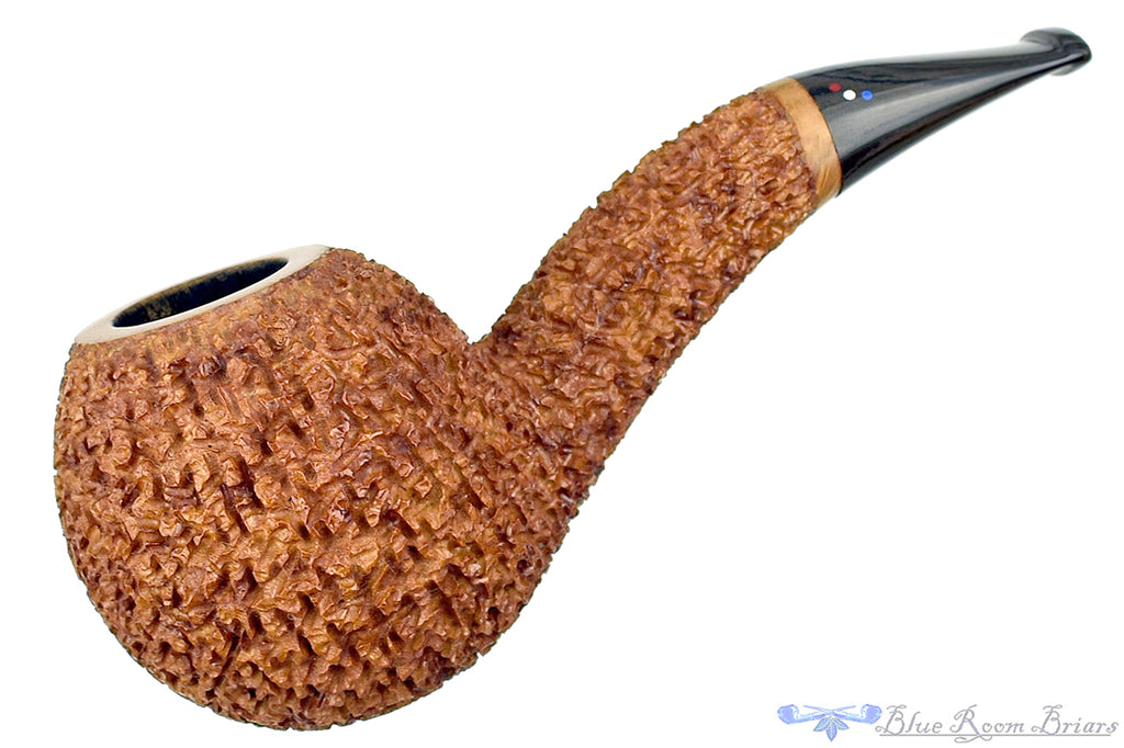 Dr. Bob Pipe Rusticated Hawkbill with Grey Brindle