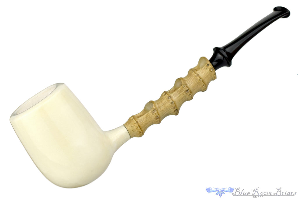 Nate King Pipe 551-19 Block Meerschaum Bamboo Billiard