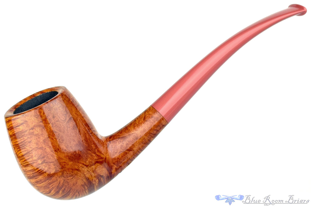 Nate King Pipe 510-19 Mid Contrast Smooth Bent Billiard