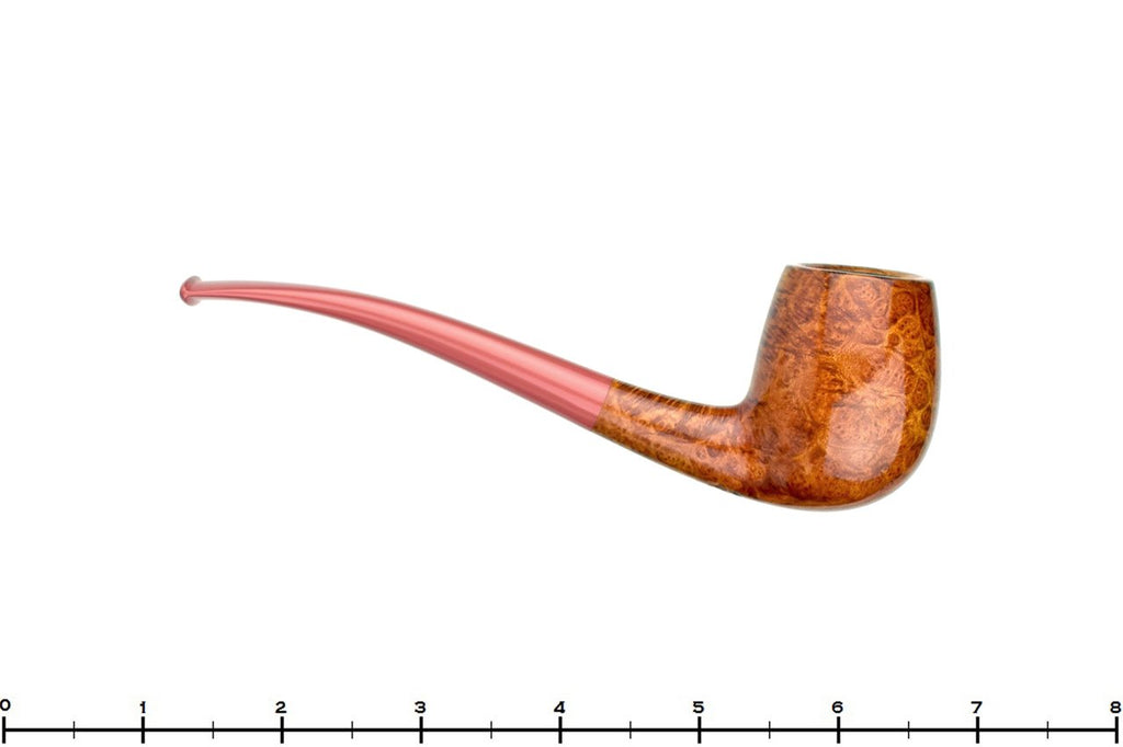 Blue Room Briars is proud to present this Nate King Pipe 510-19 Mid Contrast Smooth Bent Billiard