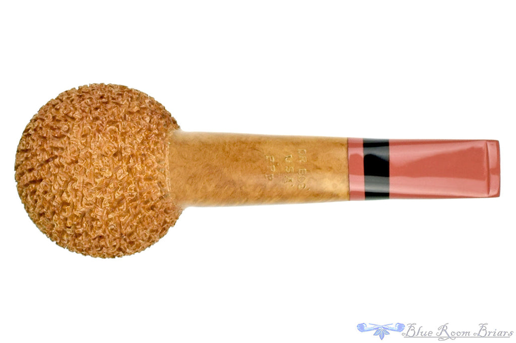 Blue Room Briars is proud to present this Dr. Bob Pipe (PPP) Partial Rusticated Hawkbill with Ebonite