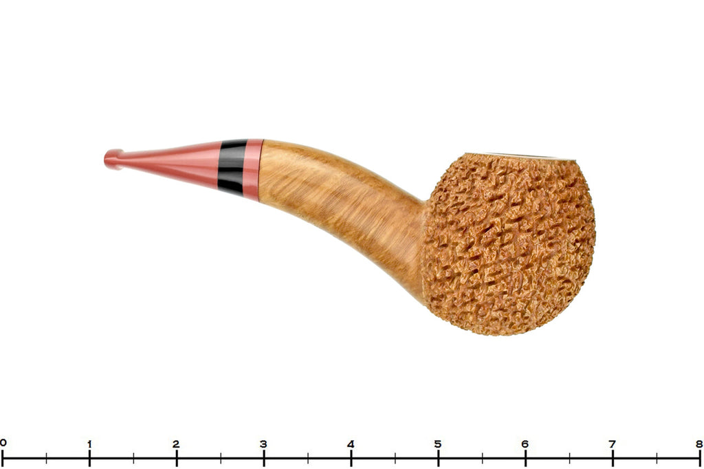 Blue Room Briars is proud to present this Dr. Bob Pipe (PPP) Partial Rusticated Hawkbill with Ebonite