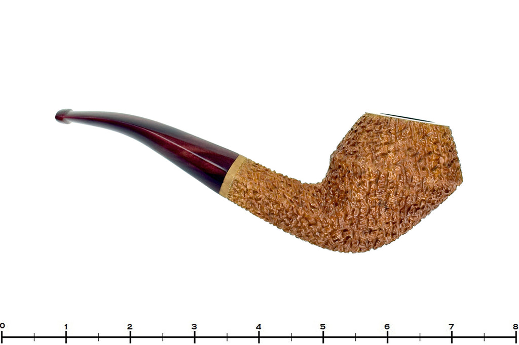 Blue Room Briars is proud to present this Dr. Bob Pipe (PPP) Bent Rusticated Bulldog
