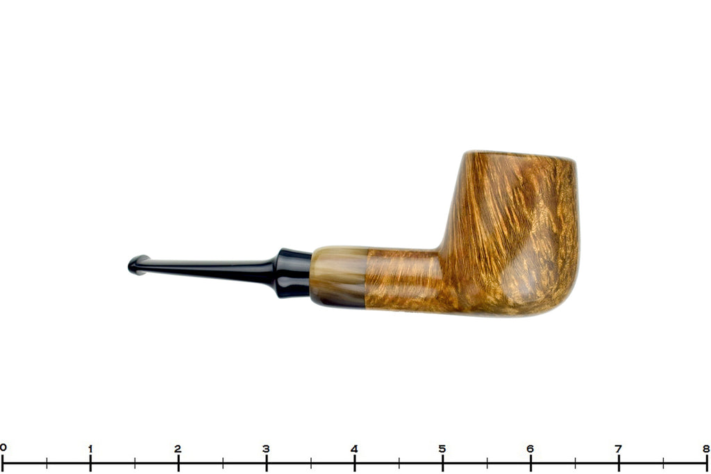Blue Room Briars is proud to present this Jerry Crawford Pipe Smooth Brandy with Ox Horn