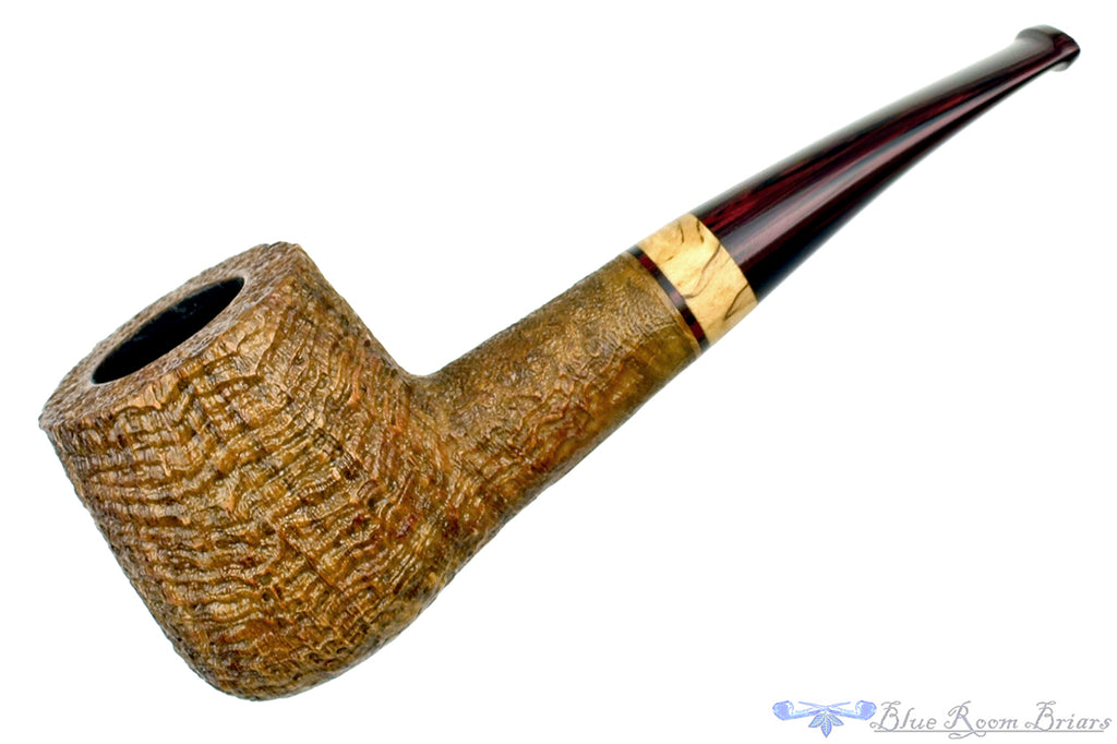 Jerry Crawford Pipe Ring Blast 55 with Spalted Tamarind and Brindle