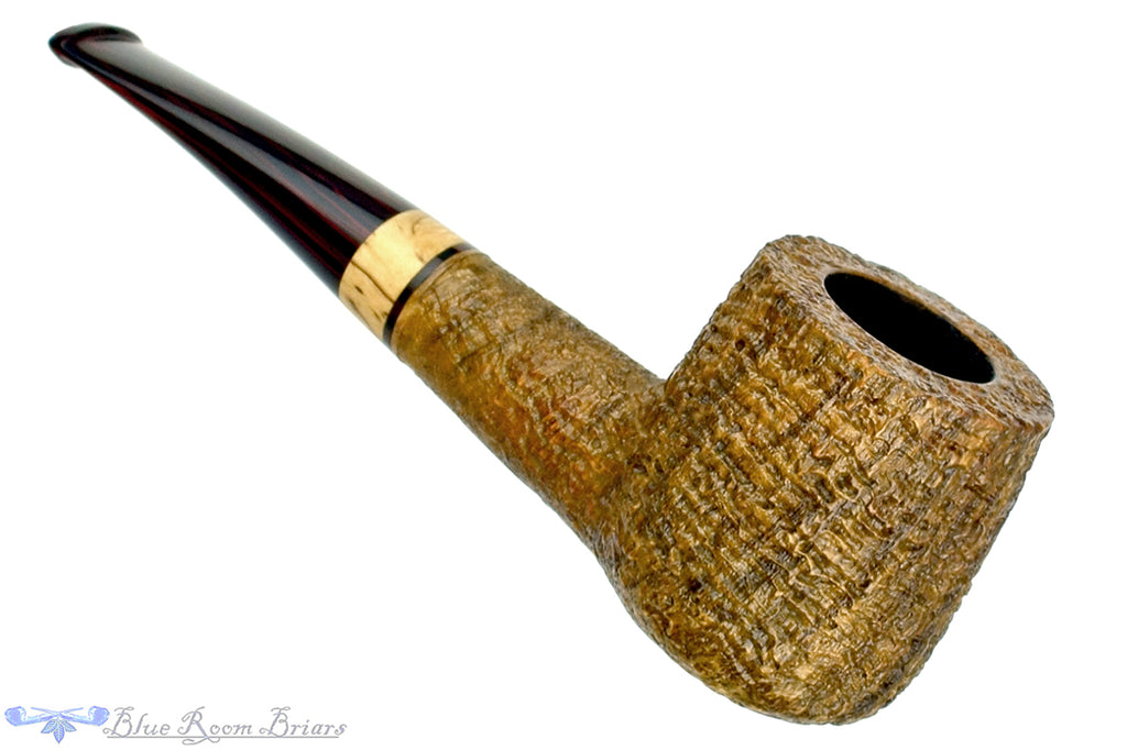Blue Room Briars is proud to present this Jerry Crawford Pipe Ring Blast 55 with Spalted Tamarind and Brindle