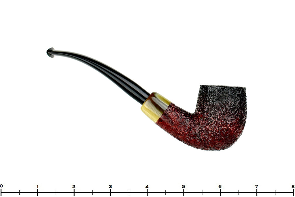 Jesse Jones Pipe 1/2 Bent Fumed Blast Billiard with Military Mount at Blue Room Briars