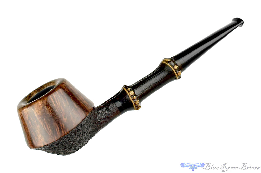 Doug Finlay Pipe Partial Blast Rhodesian with Dark Bamboo