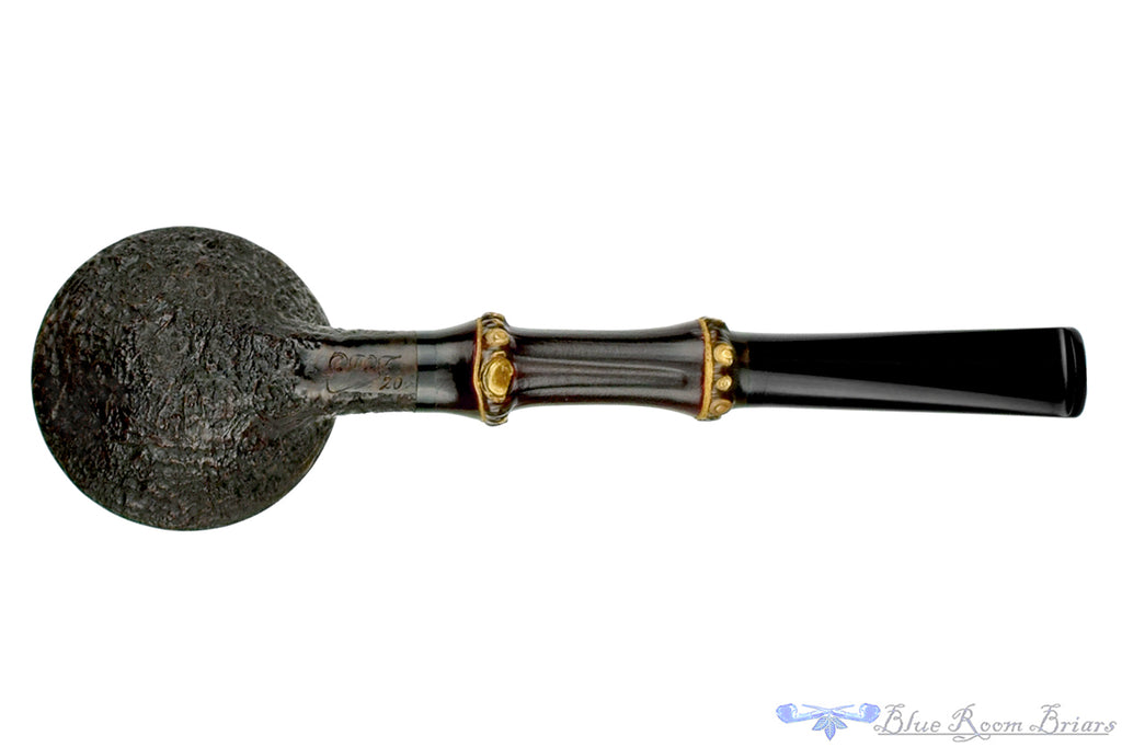 Blue Room Briars is proud to present this Doug Finlay Pipe Partial Blast Rhodesian with Dark Bamboo