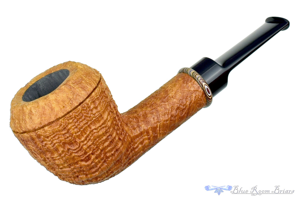 Blue Room Briars is proud to present this Bill Shalosky 488 2020 Ring Blast Rhodesian with Fordite