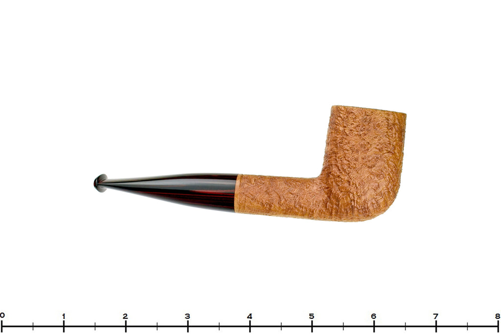 Blue Room Briars is proud to present this Bill Shalosky Pipe 607 Tan Blast Billiard with Cumberland Brindle
