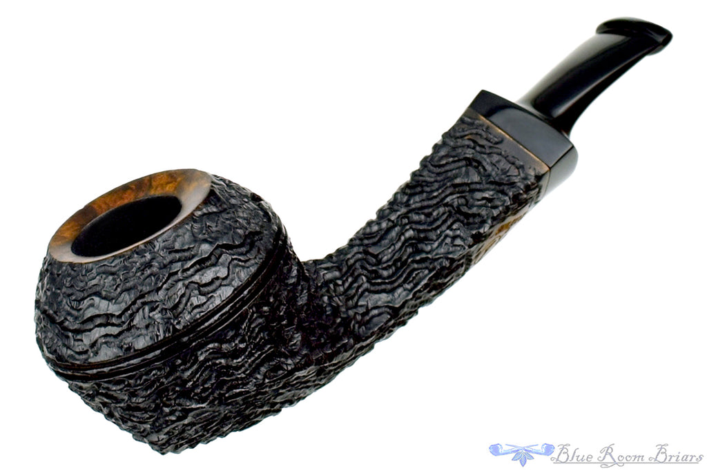 Blue Room Briars is proud to present this Andrea Gigliucci Pipe 1/8 Bent Carved Bulldog