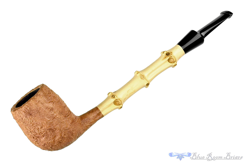 Yorgos Mitakidis Pipe 4722 Tan Blast Billiard with Bamboo