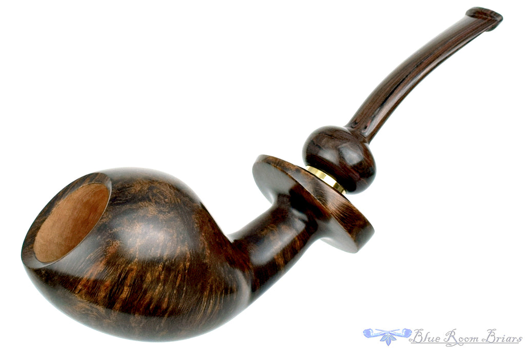 Blue Room Briars is proud to present this Andrey Kharitonov Pipe Pear with Brass and Brindle