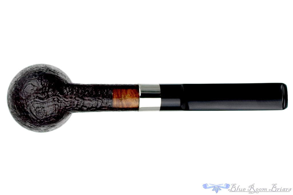 Blue Room Briars is proud to present this Todd Harris Pipe Sandblast Dublin with Silver Band
