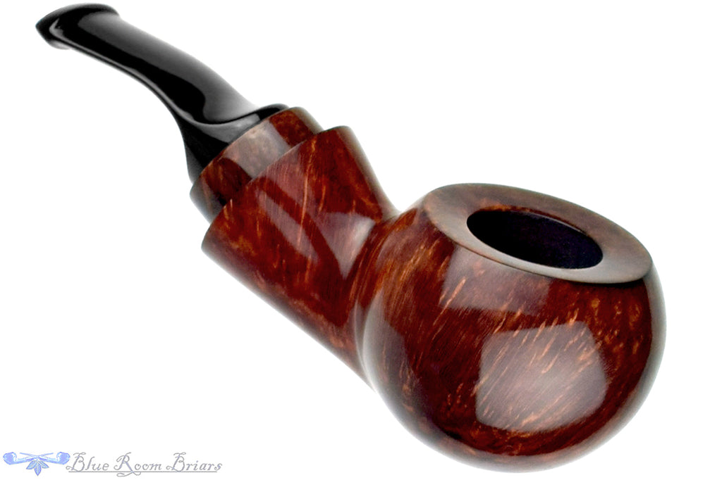 Blue Room Briars is proud to present this Johny Pipes Bent Tomato Reverse Calabash