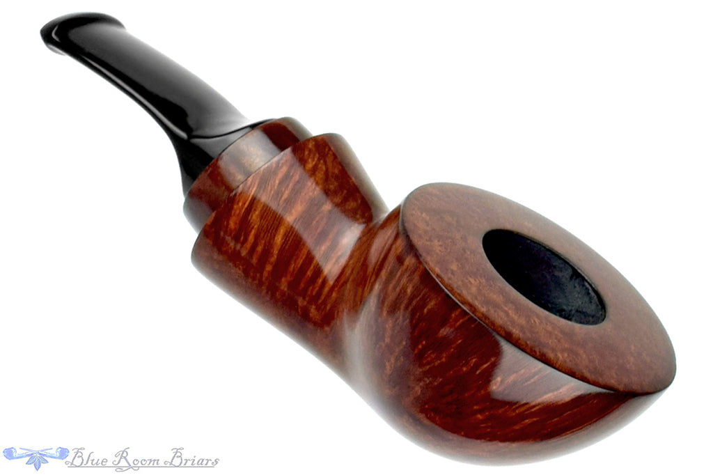 Blue Room Briars is proud to present this Johny Pipes Bent Wide Scoop Reverse Calabash