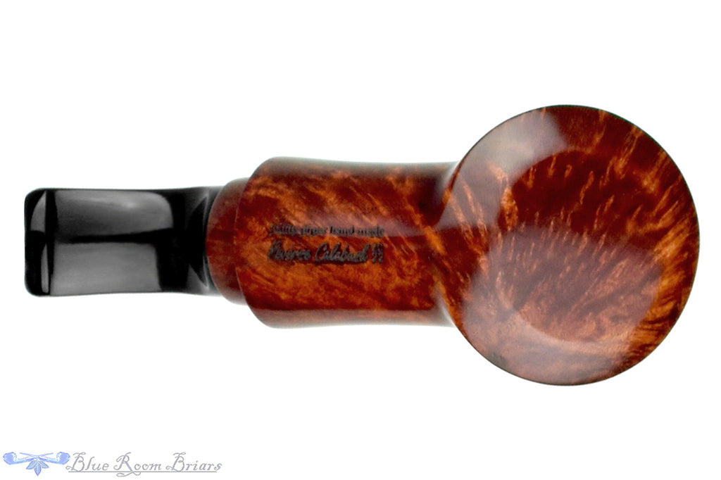 Blue Room Briars is proud to present this Johny Pipes Bent Volcano Reverse Calabash