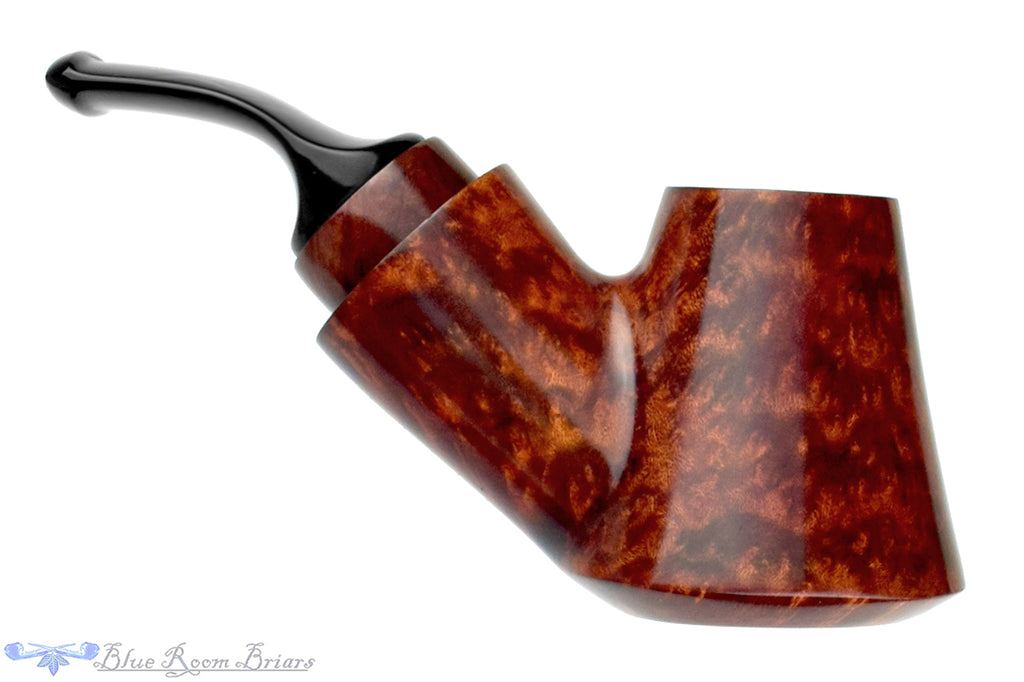 Blue Room Briars is proud to present this Johny Pipes Bent Volcano Reverse Calabash