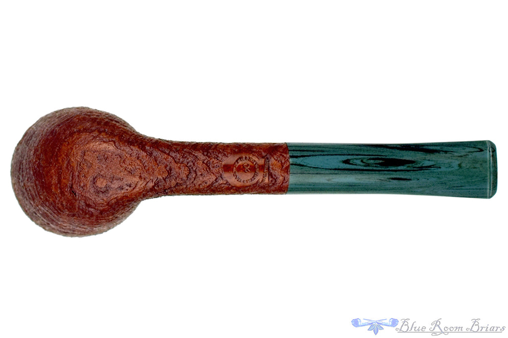 Blue Room Briars is proud to present this Bill Walther Pipe Sandblast Dublin with Jade Brindle