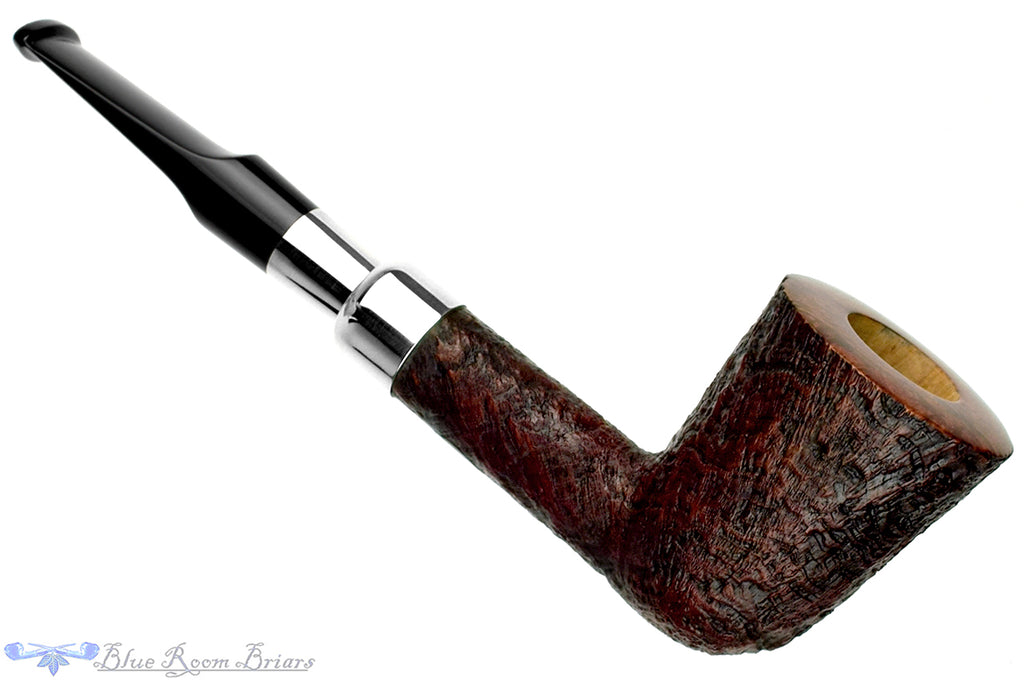 Blue Room Briars is proud to present this Doug Finlay Pipe Sandblast Dublin with Silver Spigot