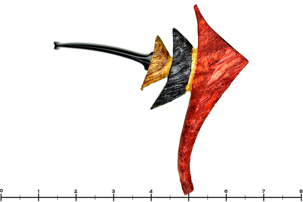 Roger Wallenstein Pipes Reefiffy Twins with Custom Stand and Wooden Box