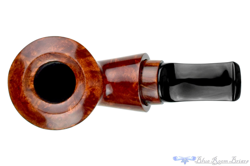Blue Room Briars is proud to present this Johny Pipes Bent Rhodesian Reverse Calabash