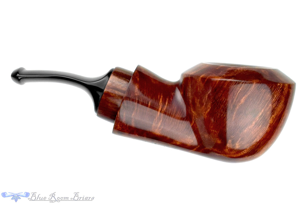 Blue Room Briars is proud to present this Johny Pipes Bent Rhodesian Reverse Calabash