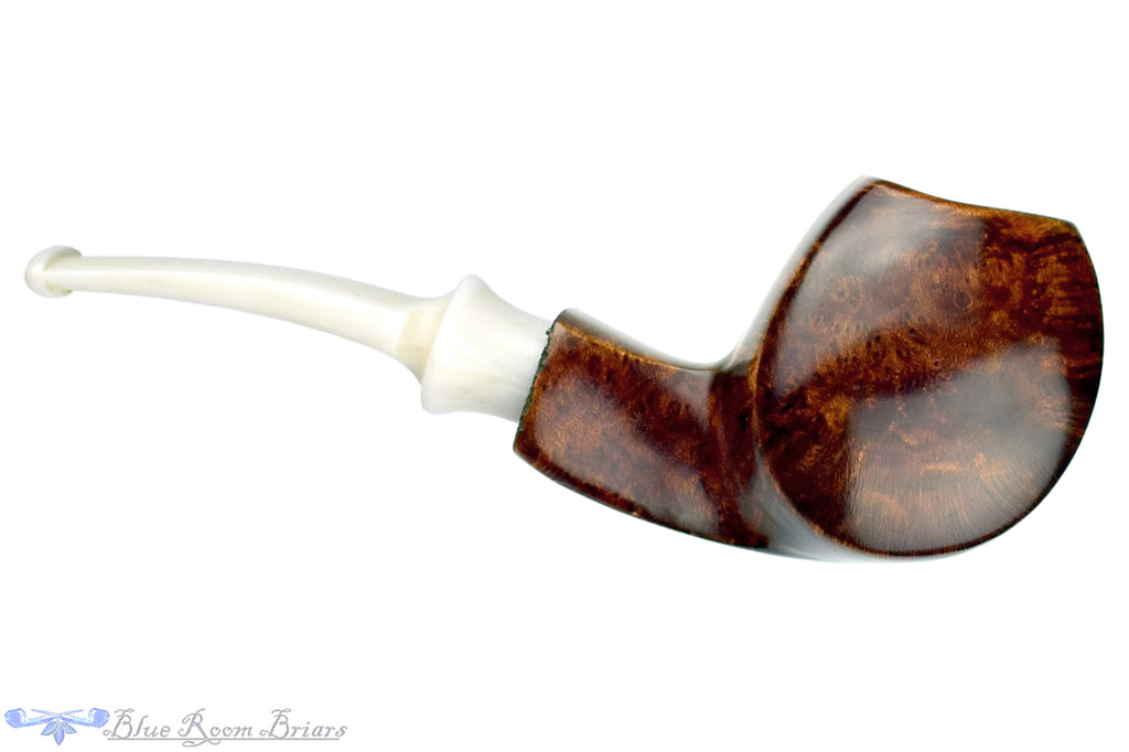 Blue Room Briars is proud to present this Ron Smith Pipe Smooth Bent Blowfish