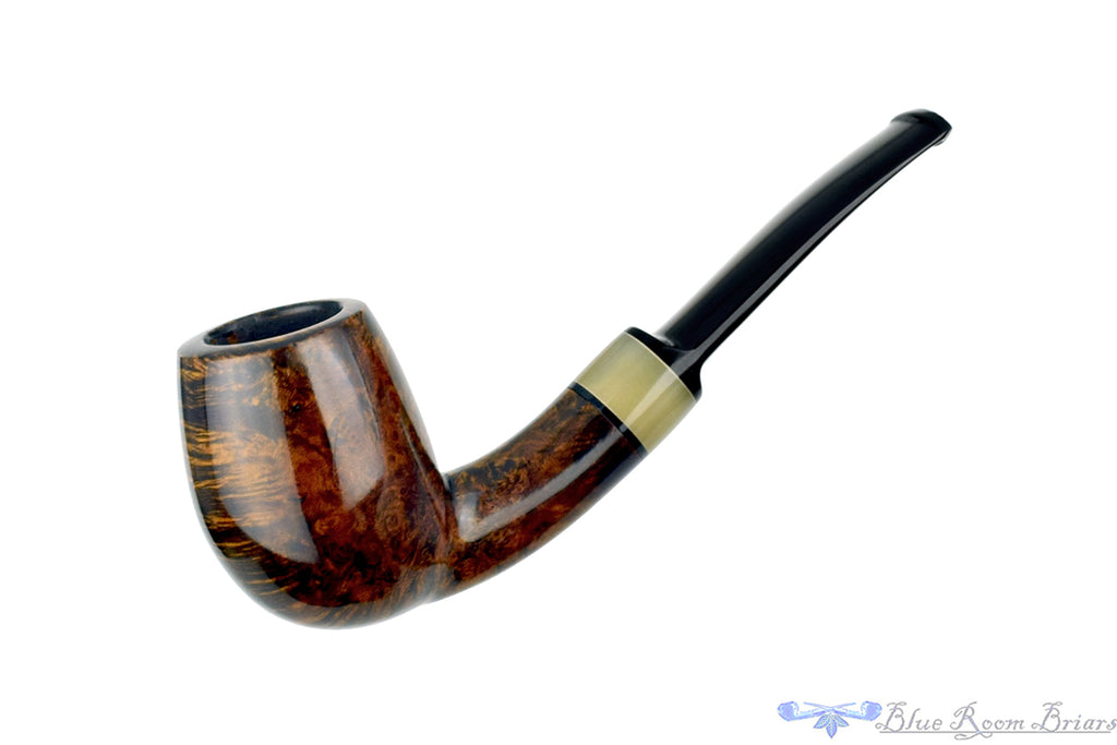 Erik Nielsen Pipe Grade B Bent Billiard with Horn