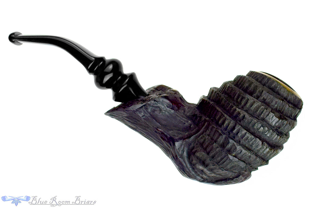 Blue Room Briars is proud to present this Justin Parker H.P. Lovecraft Themed Black Goat of the Woods Estate Pipe