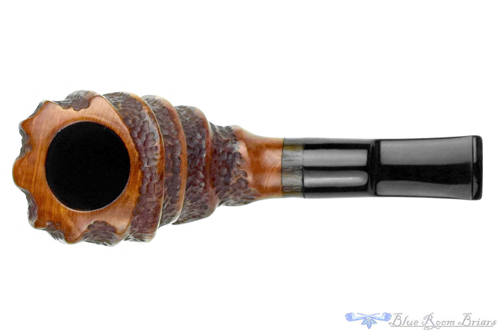 Blue Room Briars is proud to present this Justin Parker H.P. Lovecraft Themed Sculpted Billiard Sitter with Wood Estate Pipe