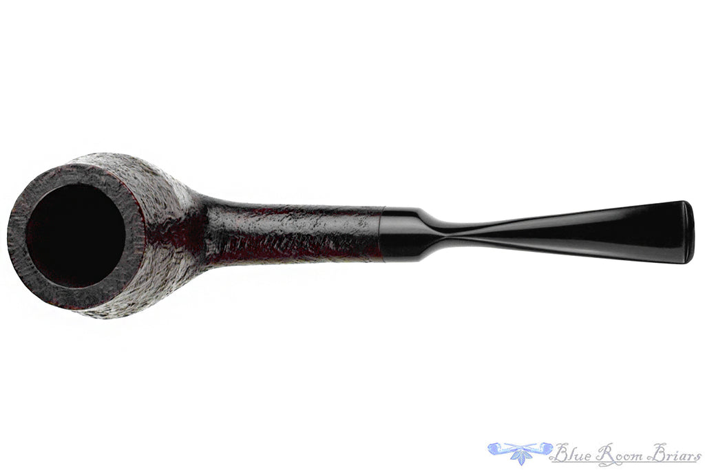 Blue Room Briars is proud to present this Bari Senior 457 Bent Sandblast Rhodesian Sitter Estate Pipe