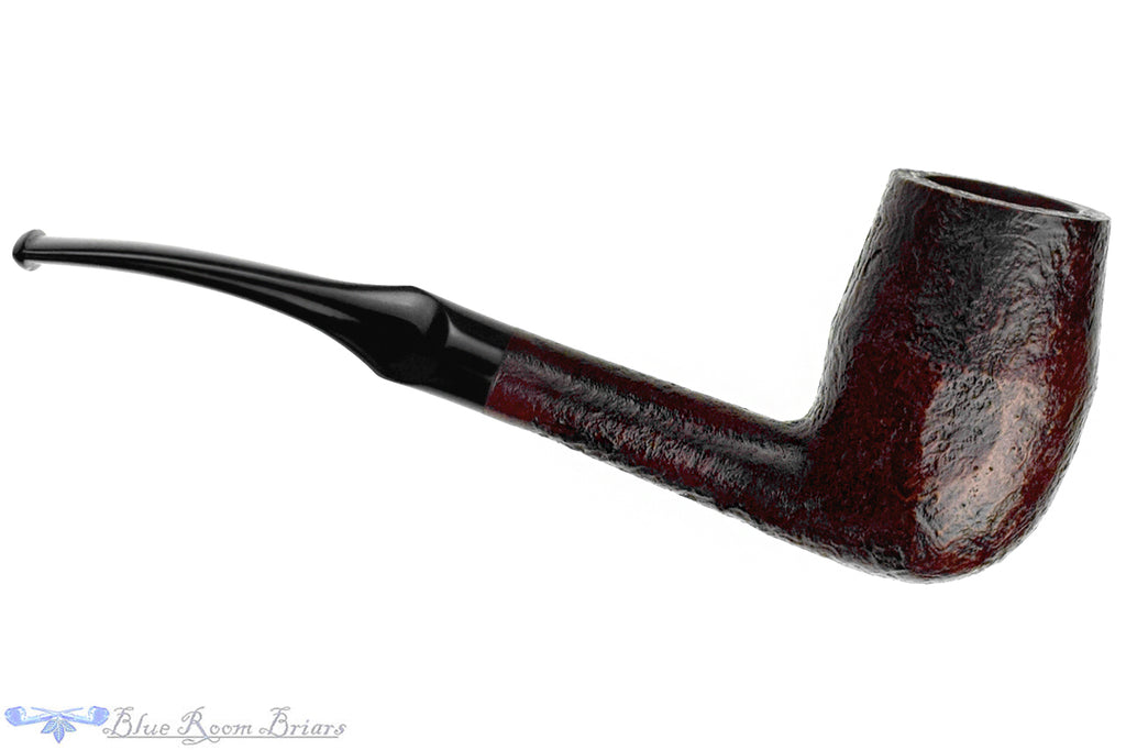 Blue Room Briars is proud to present this Bari Senior 457 Bent Sandblast Rhodesian Sitter Estate Pipe