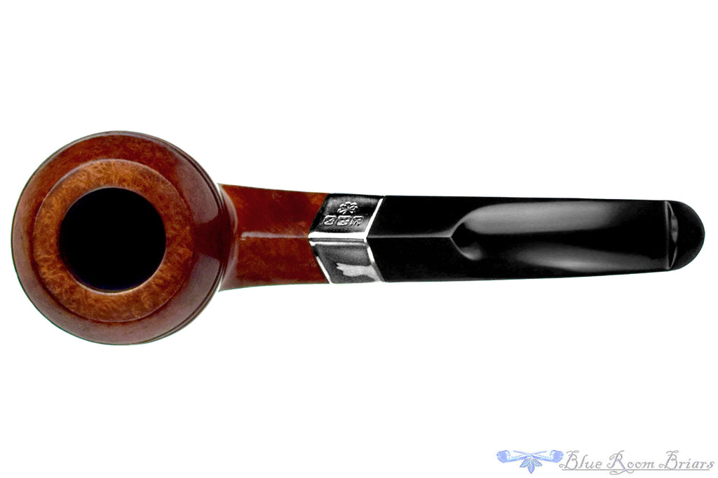 Blue Room Briar is proud to present this Shamrock (Peterson) 30S Bent Bulldog with Nickel and P-Lip Estate Pipe