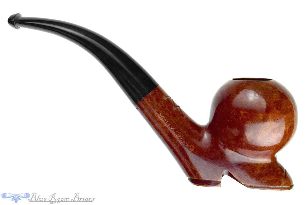 Blue Room Briars is proud to present this Wally Frank Bent Carved Boot Figural Sitter UNSMOKED Estate Pipe