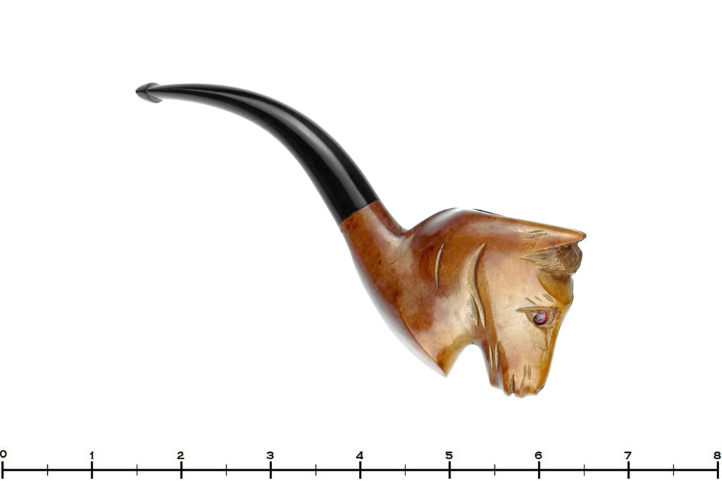 Blue Room Briars is proud to present this Italian Bent Horse Figural UNSMOKED Estate Pipe