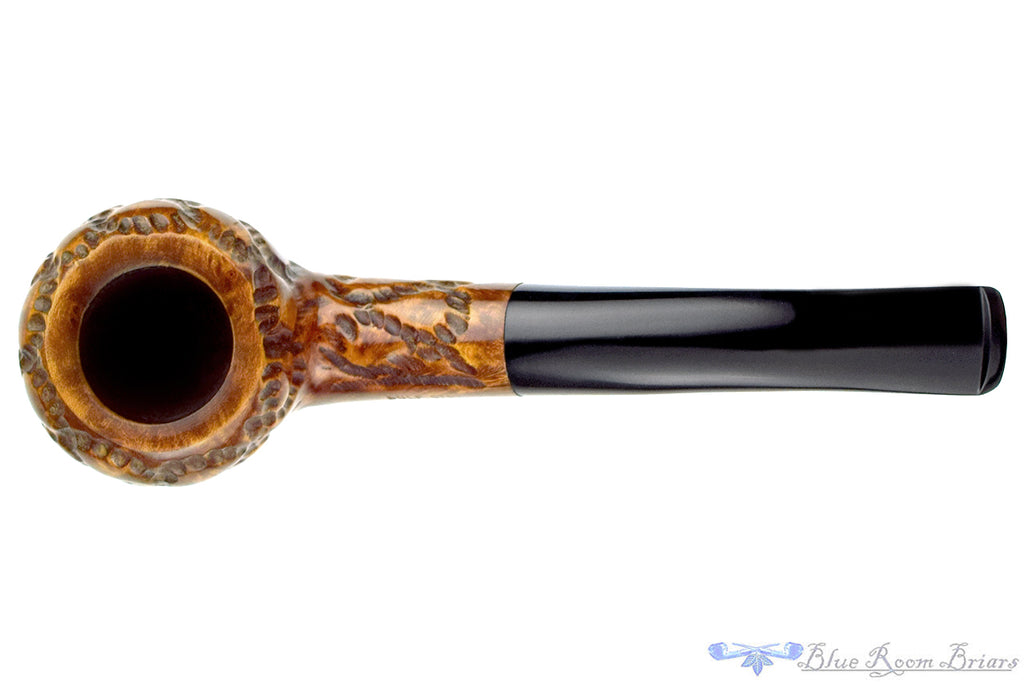 Whitehall Gulf Stream 1/4 Bent Carved Author (Metal Filter) UNSMOKED Estate Pipe