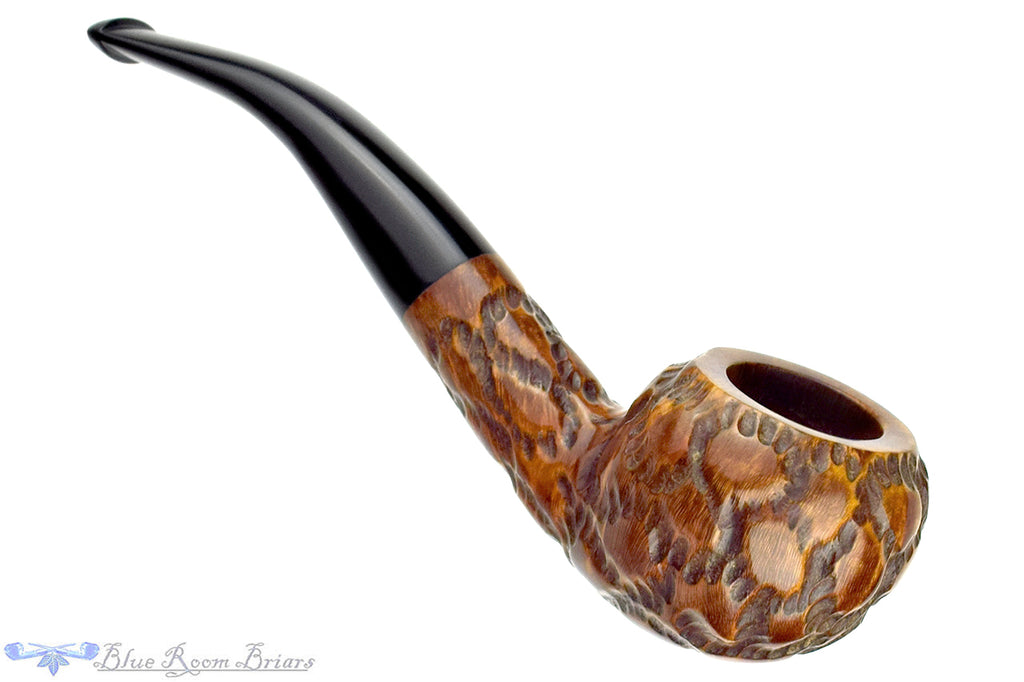 Whitehall Gulf Stream 1/4 Bent Carved Author (Metal Filter) UNSMOKED Estate Pipe