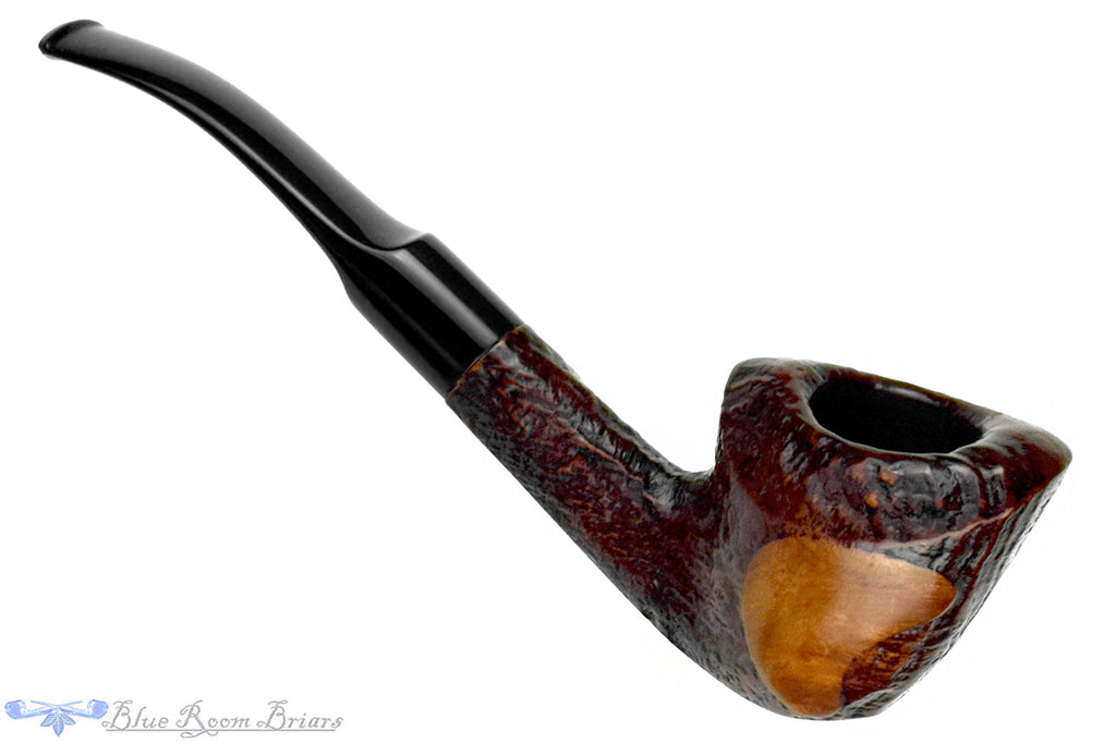 Blue Room Briars is proud to present this Royal Danish (Stanwell) 919 Partial Sandblast Bent Yachtsman Estate Pipe