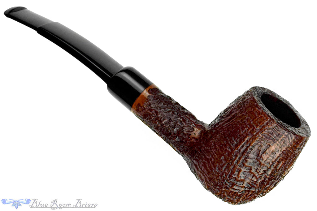 Blue Room Briar is proud to present this Charatan Free Hand Relief Sandblast Barrel Poker Sitter Estate Pipe