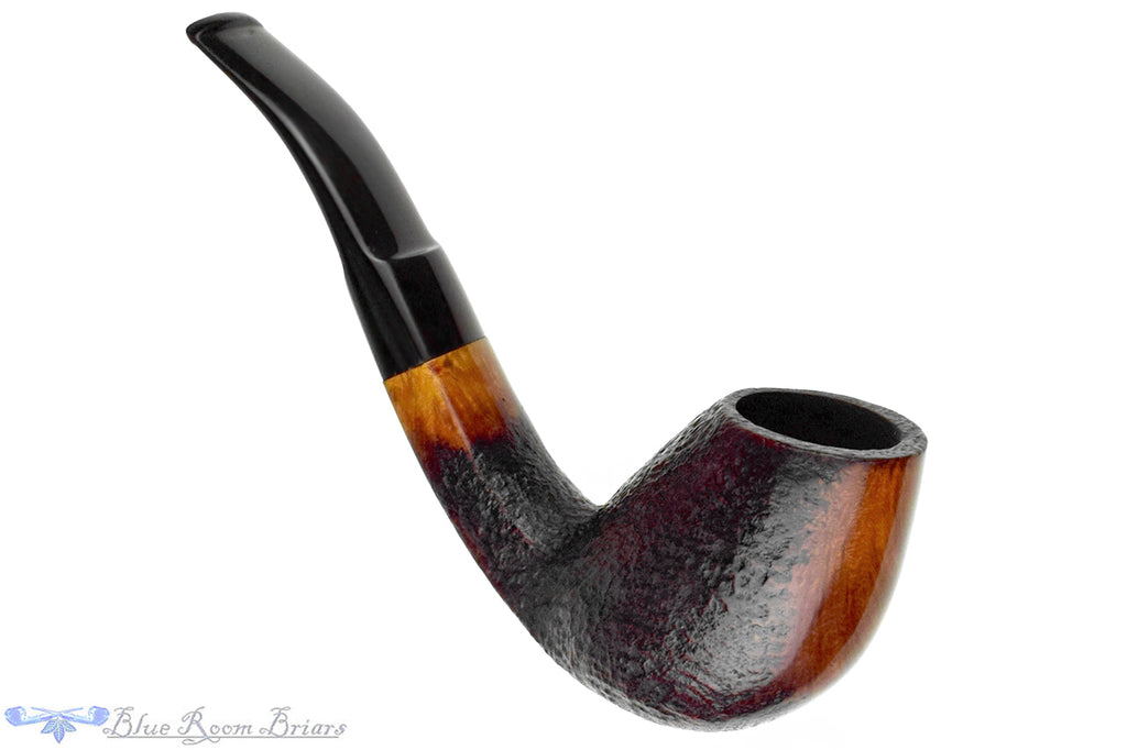 Danske Club (Stanwell) Vario 183 Partial Sandblast Bent Egg (9mm Filter) Estate Pipe