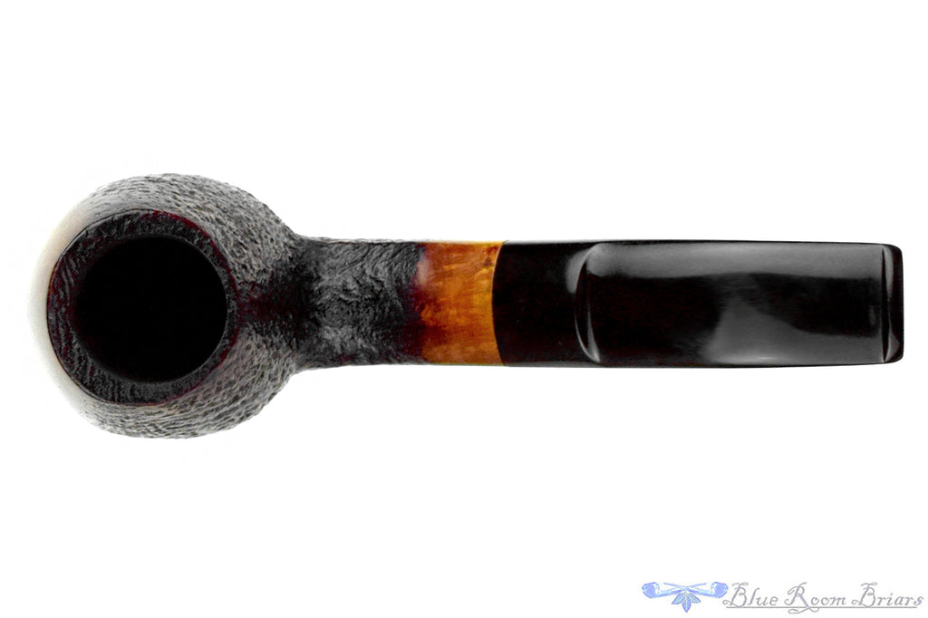 Danske Club (Stanwell) Vario 183 Partial Sandblast Bent Egg (9mm Filter) Estate Pipe