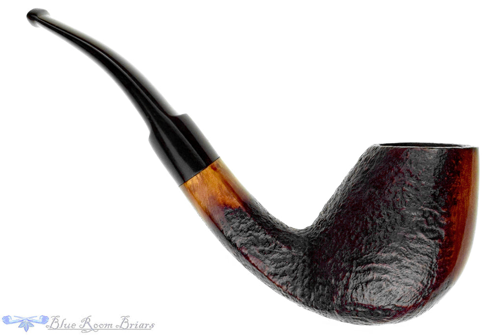 Danske Club (Stanwell) Vario 183 Partial Sandblast Bent Egg (9mm Filter) Estate Pipe