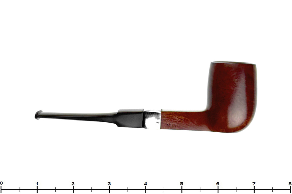 Blue Room Briars is proud to present this GBD Century 9489 (Pre-Cadogan) Square Shank Billiard Sitter with Silver Estate Pipe with Replacement Stem
