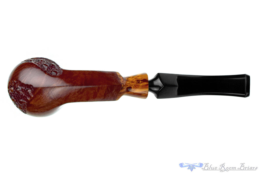 Blue Room Briar is proud to present this Jobey Unicorn 470 Spot Carved Bent Pot with Diamond Shank and Acrylic Estate Pipe with BRB Replacement Stem 